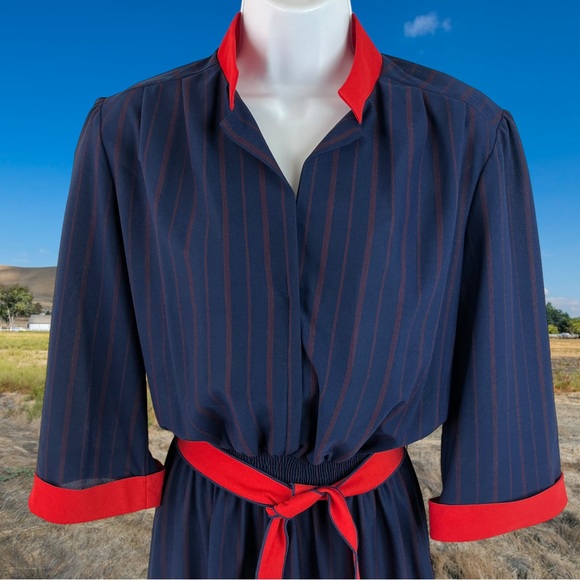 Vintage LeHigh 3/4 Sleeve Dress w/ Shoulder Pads Size *18 - Picture 13 of 13